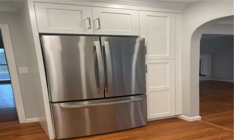 Pantry, stainless steel refridgerator