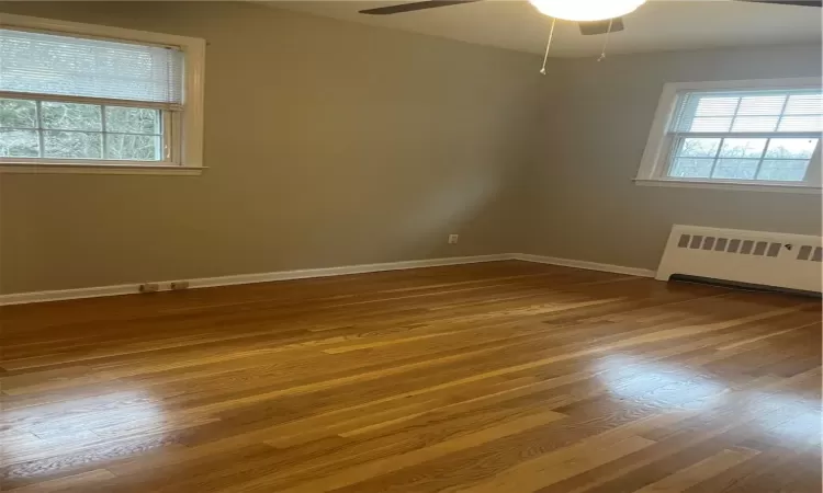 Bedroom 2 Hardwood floors, Ceiling Fan