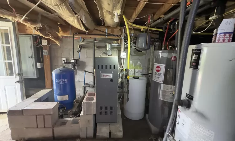 Utilities featuring water heater and electric water heater