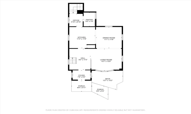 Main level floor plan