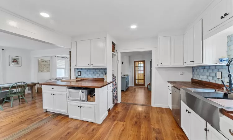 Generous cabinet and counter space for the chef of the household.