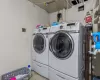 Laundry area with laundry area and washer and dryer