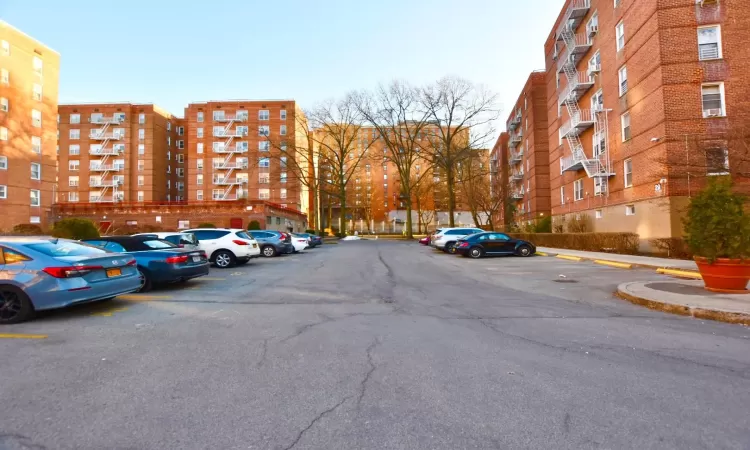 View of uncovered parking lot