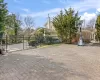 Fenced in Basketball court