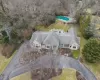 Birds eye view of property