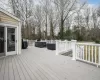 Deck featuring area for grilling