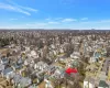 Bird's eye view with a residential view