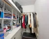 View of spacious closet