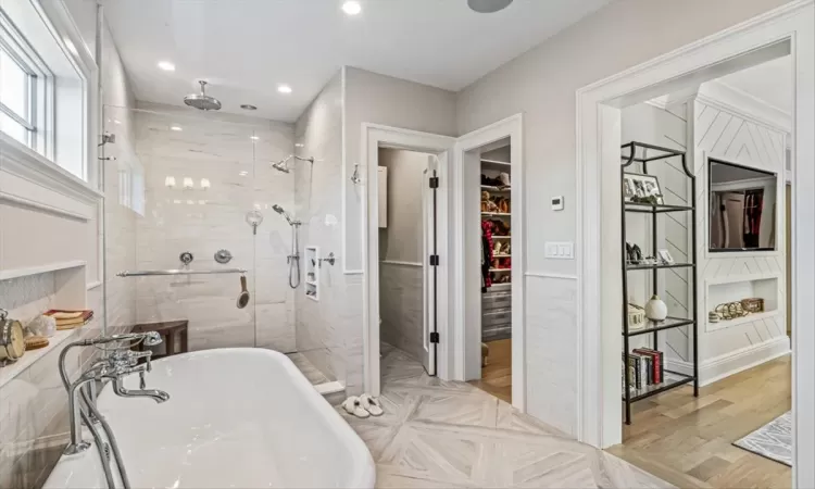 Spacious Stall Shower, and Private Water Room