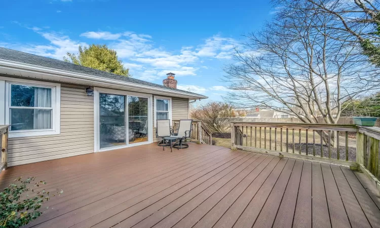 Deck with fence