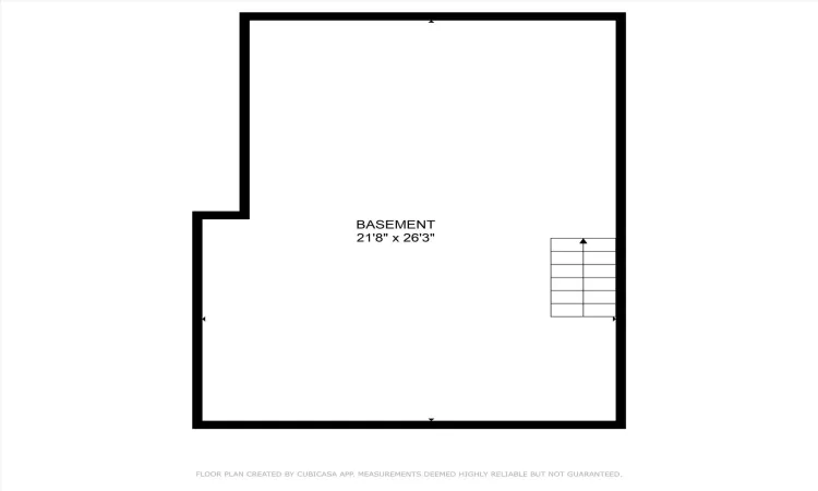 Basement/crawl space/ storage Floor plan