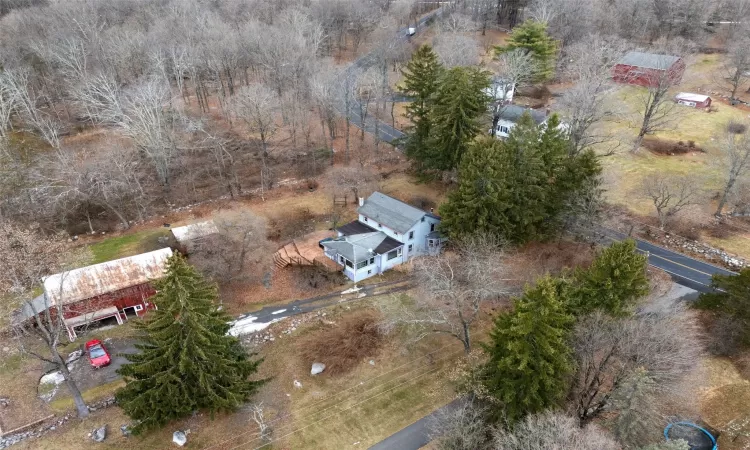 Birds eye view of property