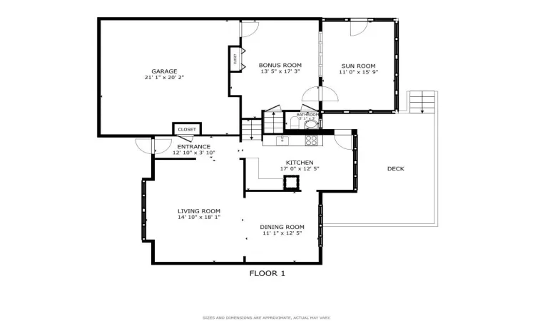 Floor plan Floor 1