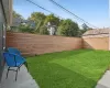 View of yard with a patio area and a fenced backyard