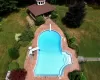 Pool with a lawn