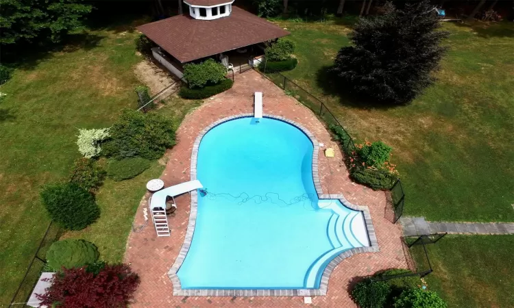 Pool with a lawn