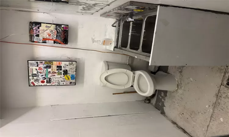 Bathroom with a sink and toilet