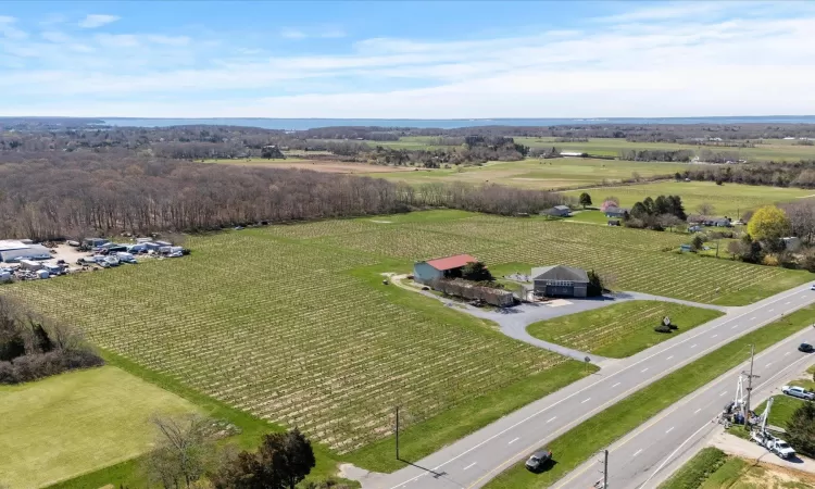 Drone / aerial view with a rural view